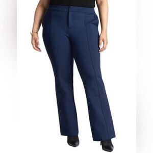 Eloquii Navy Blue Crease Front Ultimate Stretch Suit Pants Sz 18R